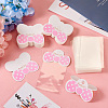 100Pcs Foldable Bowknot Paper Hanging Header CDIS-TA0001-21-5