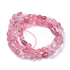 Natural Strawberry Quartz Beads Strands G-P433-10-1