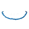 Dyed Natural Freshwater Shell Nuggets Beaded Necklaces NJEW-JN05580-03-2