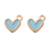Alloy Enamel Charms FIND-G055-20G-03-2