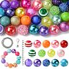 Round Opaque Acrylic Beads Kit OACR-CJC0002-05A-1