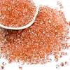 6/0 Spray Paint Glass Seed Beads SEED-H003-11C-1