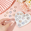 WADORN 30Pcs 6 Colors Alloy Charms PALLOY-WR0001-15-4