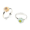 Brass Adjustable Rings RJEW-PH01311-2