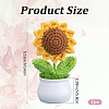1Pc Sunflower Yarn & PVC Display Decoration DJEW-SC0001-19-2