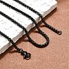 304 Stainless Steel Box Chain Necklaces NJEW-P244-01B-4