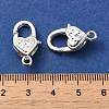 Tibetan Style Alloy Lobster Claw Clasps TIBE-T002-27S-RS-4