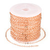 Brass Coated Iron Flat Cable Chains CH-TAC0007-02RG-2