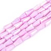 Anti-Tarnish Electroplate Glass Beads Strands GLAA-T025-27G-1