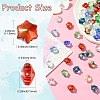 100Pcs 9 Colors Transparent Glass Beads GLAA-CJ0002-53-2