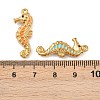 304 Stainless Steel Enamel Pendants STAS-C150-06A-G-3