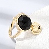 Brass Cuff Rings for Women GG-CBA7610-10G-11-3