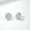 925 Sterling Silver Pave Moissanite Stud Earrings for Women MB9290-2