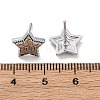 Brass Stud Earrings EJEW-D288-14P-3