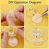 Blank Acrylic Wine Glass Charms AJEW-AB00150-3