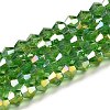 Transparent Electroplate Glass Beads Strands LS-GLAA-F029-3mm-A03-1