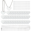 50Pcs Aluminum Big Pendants ALUM-OC0010-01A-1