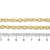 Brass Textured Cable Chain Necklaces NJEW-A042-12G-02-4