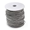 Tarnish Resistant 201 Stainless Steel Ball Chainswith Spool CHS-R008-19-100m-4