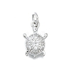 Brass Micro Pave Cubic Zirconia Pendants KK-K400-41P-1