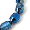 Electroplated Glass Beads EGLA-E006-11-1