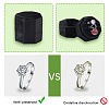 Velvet Cover Plastic Couple Ring Box VBOX-WH20003-001A-5