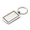 Rotatable Alloy Blank Keychain Cabochon Settings KEYC-F041-03P-2