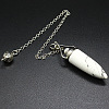 Natural Howlite Bullet Dowsing Pendulum Big Pendants PW-WG2823D-08-1