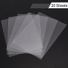 Transparent Plastic Board with Protective Paper for Photo Frame Replacement DIY-OC0003-74C-5