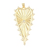 Brass Micro Pave Cubic Zirconia Big Pendants KK-C162-063G-01-1