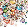 50Pcs Transparent Resin Rondelle European Beads RESI-TA0005-62-2