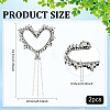 2Pcs Plastic Beads Iron on/Sew on Patches DIY-FG0005-68A-2