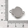 304 Stainless Steel Connector Charms STAS-C119-08P-3