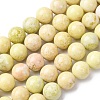 Natural Lemon Jade Beads Strands G-H343-D01-12mm-A-2