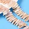 Natural Baroque Keshi Pearl Beads Strands PEAR-S020-H13B-1