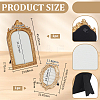 2Pcs 2 Styles Goldenrod Photo Frame Resin Finger Ring Organizer Holder with Velvet Mat RDIS-JOY0001-01-2