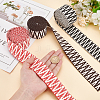 WADORN 3Pcs 3 Colors Polycotton Ribbons OCOR-WR0001-24-3