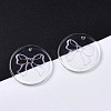 Transparent Resin Pendants RESI-N030-006C-4