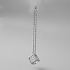 Bling Diamond Cube Car Rear View Mirror Charms HJEW-WH0043-45P-02-1