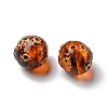 Imitation Amber Transparent Acrylic Beads MACR-D071-02F-4