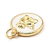 Brass Enamel Pendants KK-G416-38G-04-3