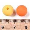 Rubberized Style Imitated Silicone Acrylic Beads MACR-T048-01C-07-3