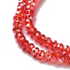 Electroplate Glass Beads Strands EGLA-R048-2mm-03-4