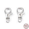 Rhodium Plated 925 Sterling Silver Swivel Clasps STER-K173-22P-1