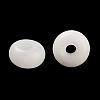 Natural White Jade European Beads G-C134-04C-2