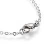 Brass Real Platinum Plated Cable Chains Bracelets BJEW-JB03974-01-4