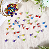 150Pcs Heart Shaped Iron Brads DIY-CP0012-33-3