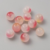 Two Tone Baking Paint Glass Beads GLAA-WH0031-62B-1