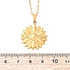 304 Stainless Steel Flower Pendant Necklaces NJEW-H059-30B-G-5