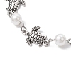 Ocean Series Alloy Tortoise Link Bracelets BJEW-JB11840-02-3